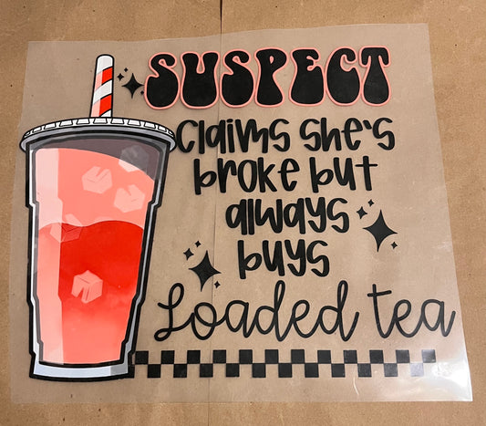 Suspect Claims She’s Broke But Always Buys Loaded Tea