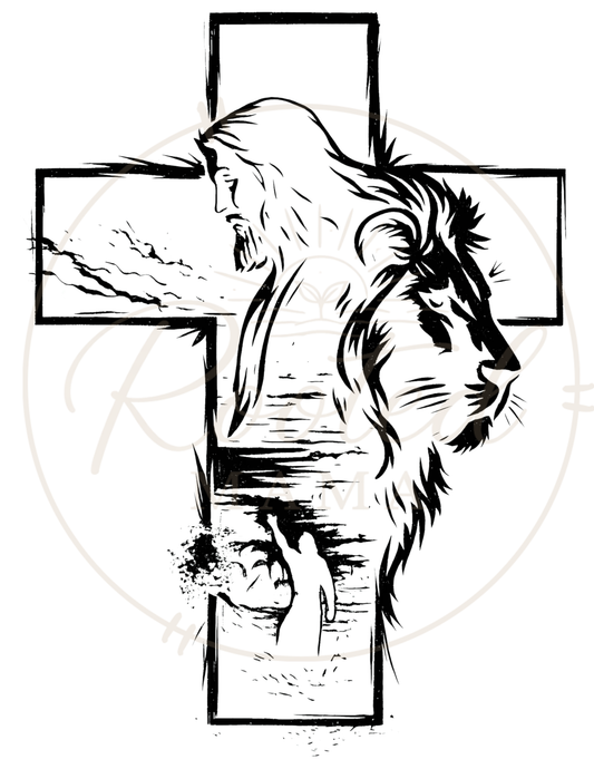 Jesus Lion Cross